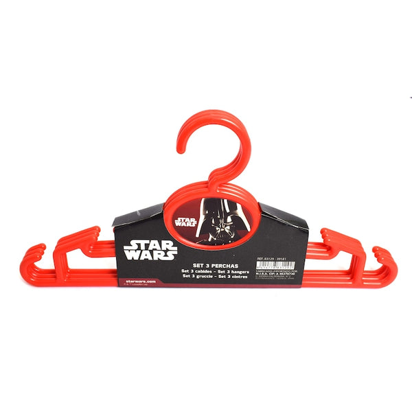 Set 3 umerase din plastic, pentru copii, Star Wars, rosii