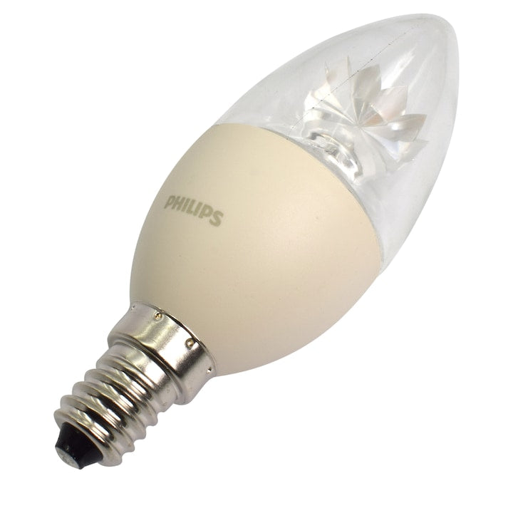 Bec LED Philips, E14, 3.5W, 250 lm, Clasa energetica A+, lumina alba calda (2700K)