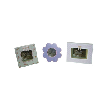 Rama foto, Floare,10.4 x 10.4 x 1.5 cm, Roz