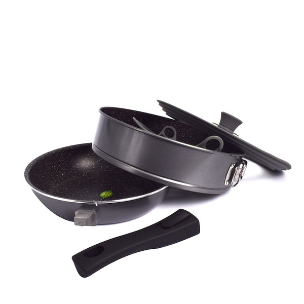 Tigaie multifunctionala cu inductie, 24 cm, Stoneline, 97888