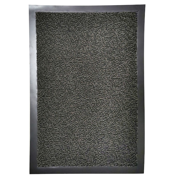 Covoras Usa cu margini de cauciuc, 58 x 78 cm, gri, GermagTrend, 8374Gy