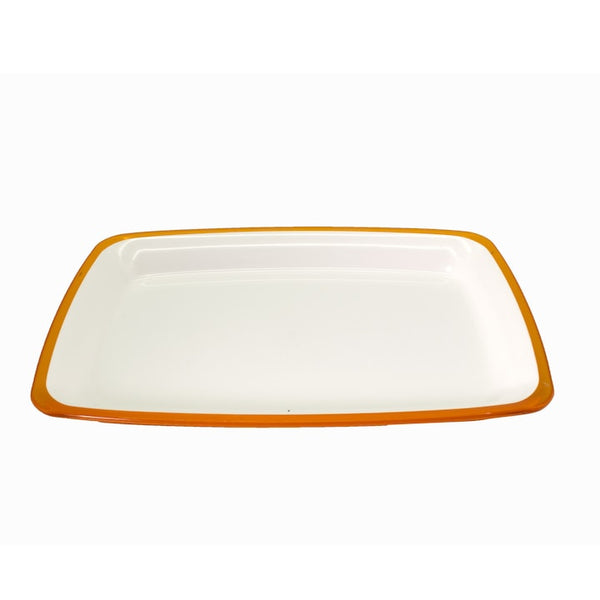 Platou plastic pentru servire, Adamo, portocaliu, 44457