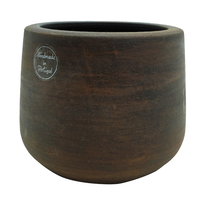 Ghiveci Hand Made din ceramica, 16 cm, maro