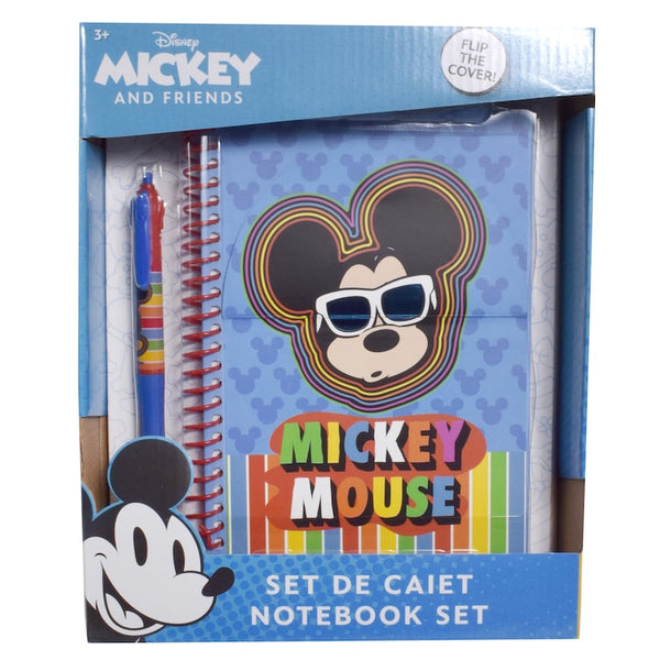 Caiet Mickey Mouse cu stilou, albastru, 66564
