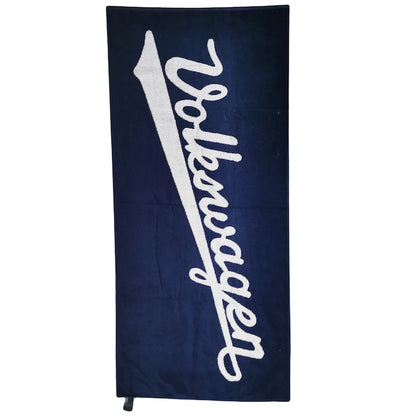 Prosop VolksWagen albastru pentru baie sau plaja, 80 x 180 cm, 100% bumbac - Original VW, 31108
