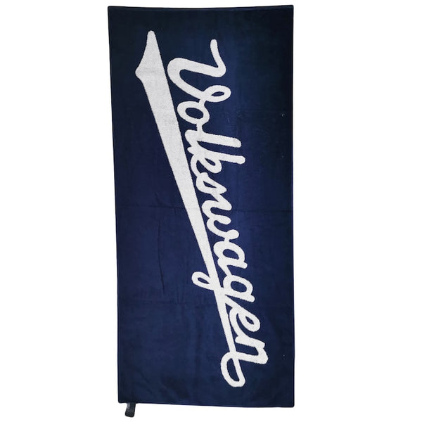 Prosop VolksWagen albastru pentru baie sau plaja, 80 x 180 cm, 100% bumbac - Original VW, 31108