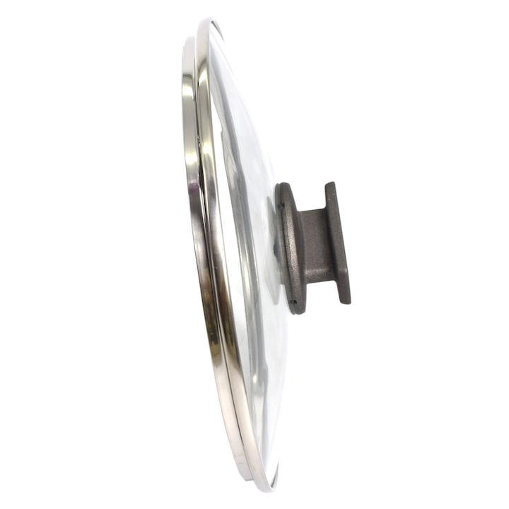 Capac Sticla Termorezistenta, MasterChef Series, Diametru 24 cm, Maner Plastic, pentru Oale si Tigai
