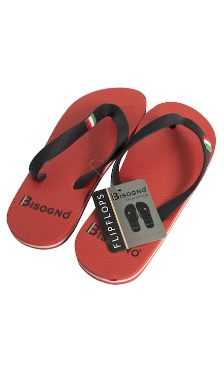 Slapi de plaja, BISOGNO, rosu, 38-39 6820RD3839