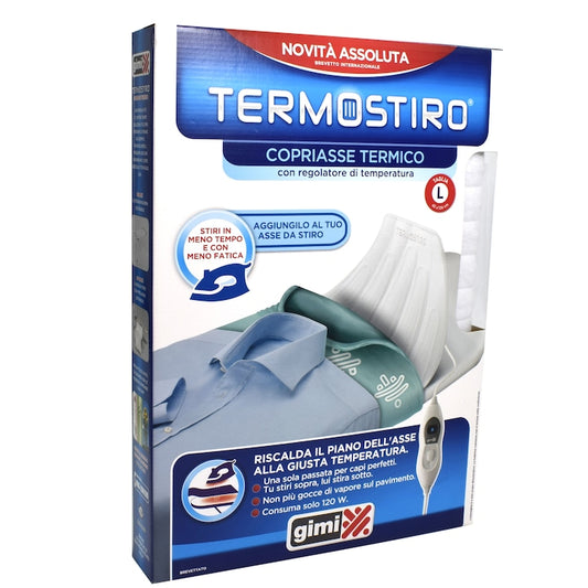 Husa electrica pentru masa de calcat Termostiro Gimi, alb, 45 x 126 cm, 12851