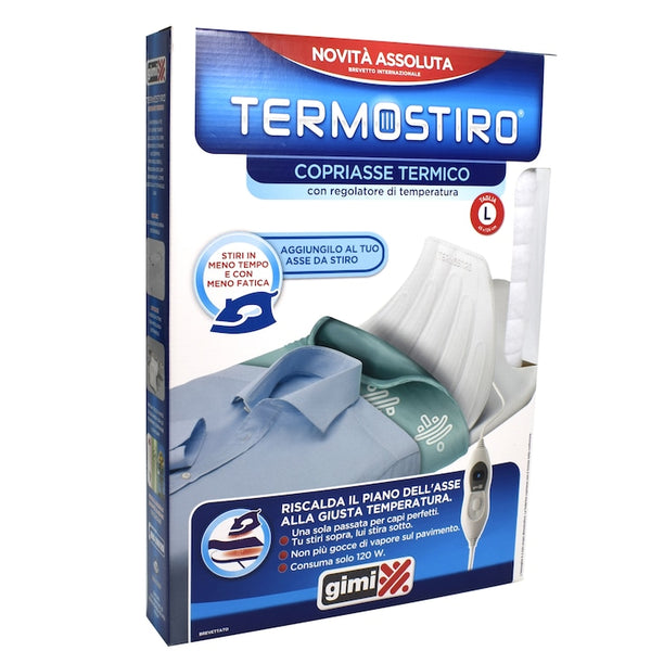 Husa electrica pentru masa de calcat Termostiro Gimi, alb, 45 x 126 cm, 12851