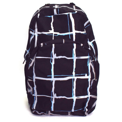 Rucsac, Germag, 2 compartimente, negru cu linii albe, 30x16x45 cm