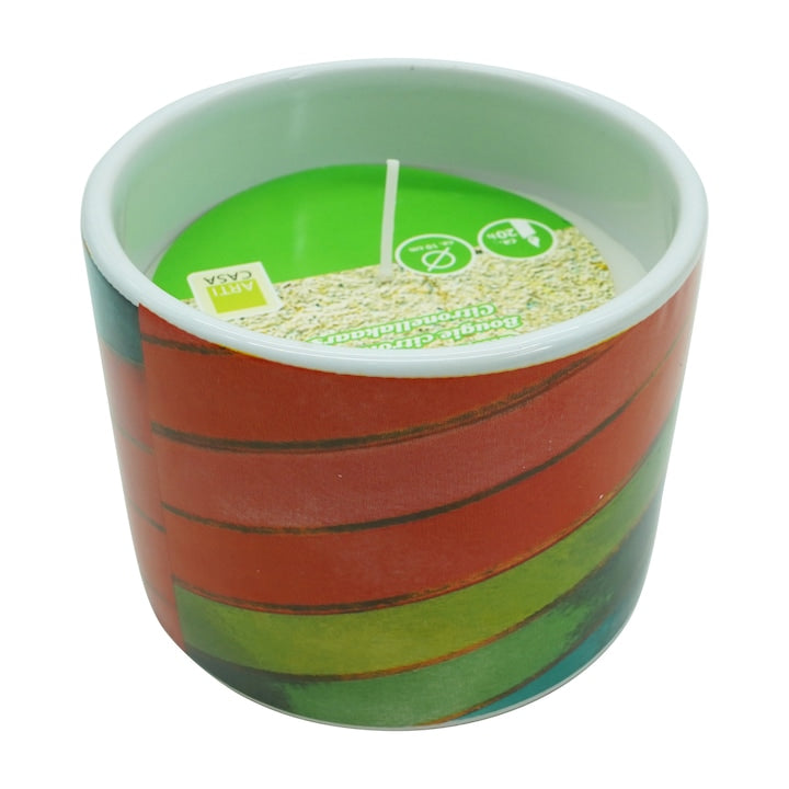 Lumanare citronela in vas ceramic, diametr 10 cm, Arti Casa, 92369Mix