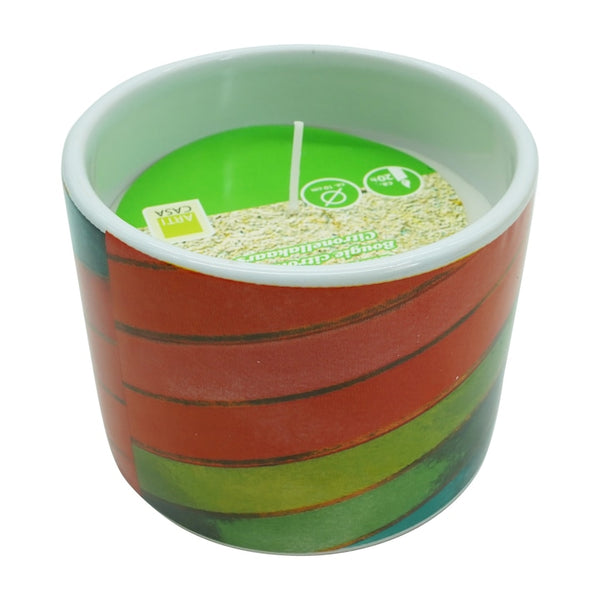 Lumanare citronela in vas ceramic, diametr 10 cm, Arti Casa, 92369Mix