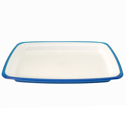 Platou plastic pentru servire, Adamo, albastru, 44464