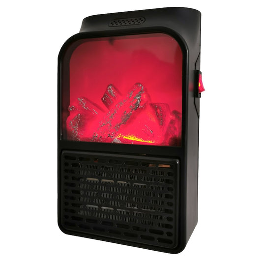 Mini aeroterma electrica cu telecomanda, pentru Camera sau Birou, Afisaj LED cu Control Temperatura, Element de Incalzire Ceramic, Putere 500W
