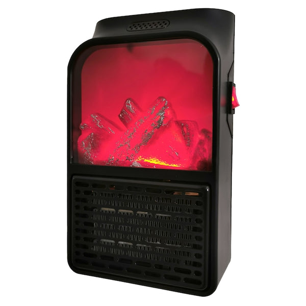 Mini aeroterma electrica cu telecomanda, pentru Camera sau Birou, Afisaj LED cu Control Temperatura, Element de Incalzire Ceramic, Putere 500W