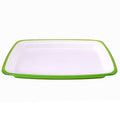 Platou plastic pentru servire, Adamo, verde, 44471