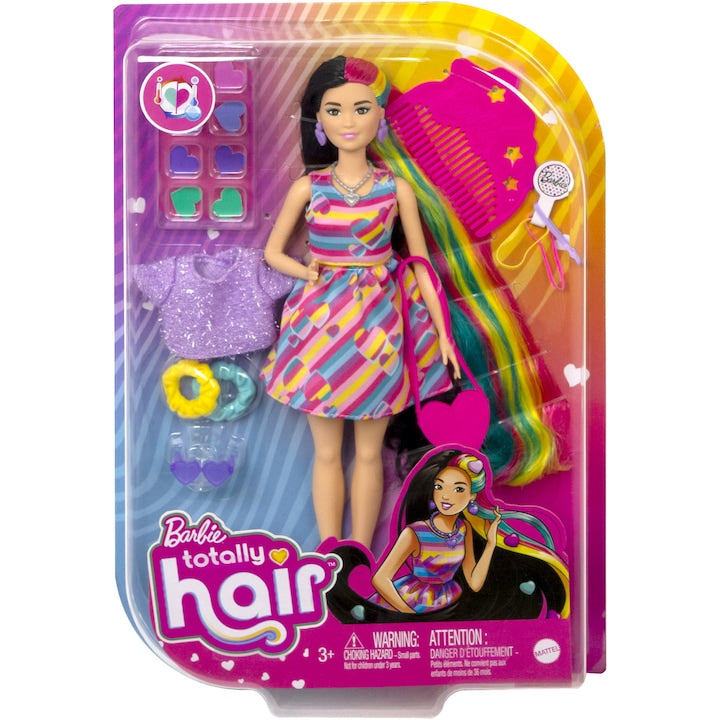 Papusa Barbie Totally Hair, bruneta