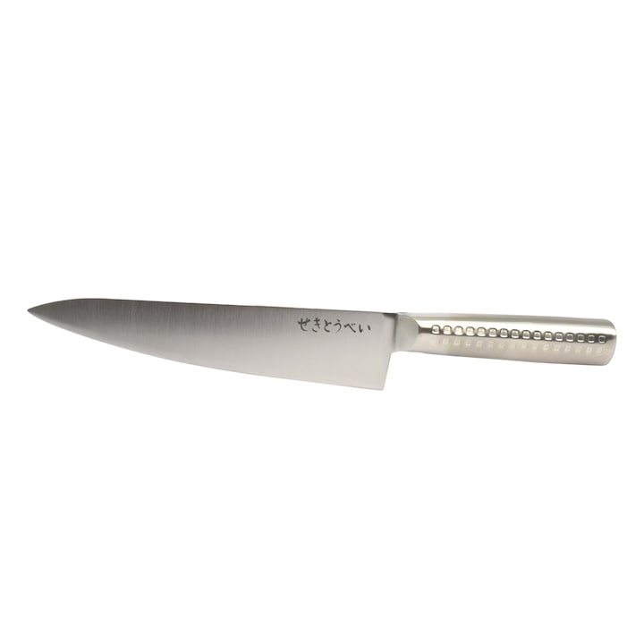 Cutit inox santoku, Sekitobei, 31 cm, argintiu