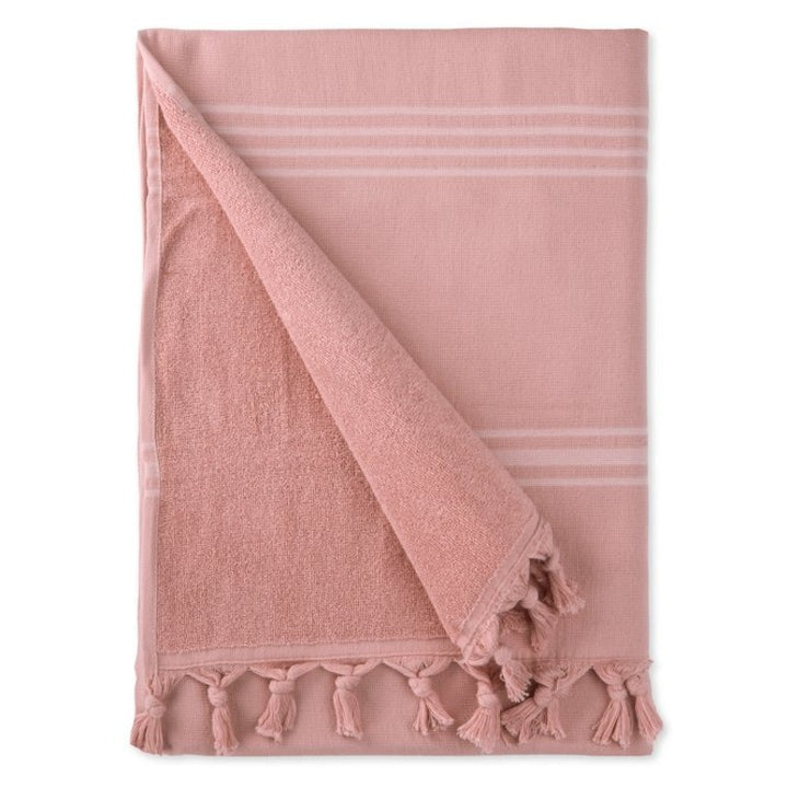 Prosop de baie, din bumbac, culoare roz, 90 x 170 cm, 520 grame, 9184PK