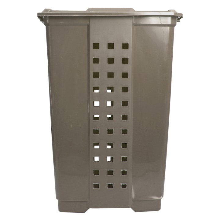 Cos de rufe 60l, GermagTrend, Plastic, 58x42,5x35cm, maro