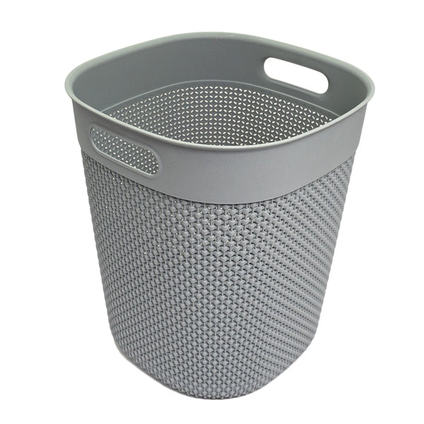 Cos de plastic Curver Filo, cilindric, gri, 28x28x32