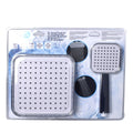 Set 2 Capete De Dus Ploaie, Bath & Shower, Plastic, Argintiu 63126