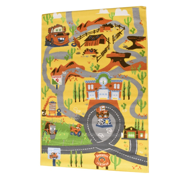 Covor pentru camera copilului, Disney Cars, 150 cm x 100 cm, galben, 1493ye