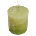 Lumanare parfumata rotunda, Basic x, verde, 33024
