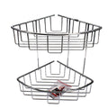 Etajera dubla pentru baie, aluminiu cromat, Tesa BAATH, fara kit montaj 203 x 275 x 205 mm, 47265