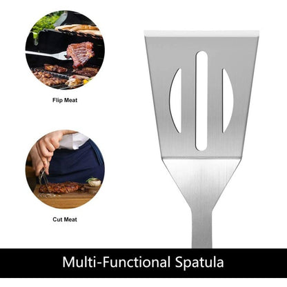 Set ustensile din inox, pentru gratar, 13 piese, Grunberg UG13PS