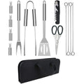 Set ustensile din inox, pentru gratar, 13 piese, Grunberg UG13PS