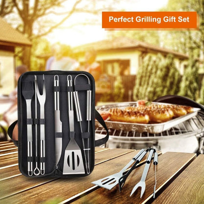 Set ustensile din inox, pentru gratar, 6 piese, Grunberg UG6PS