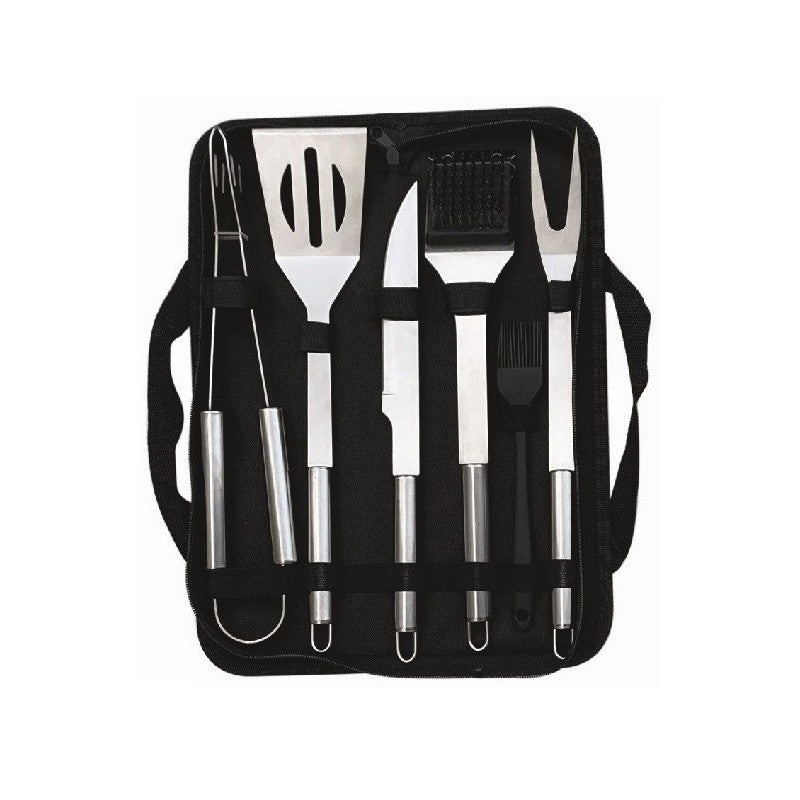 Set ustensile din inox, pentru gratar, 6 piese, Grunberg UG6PS