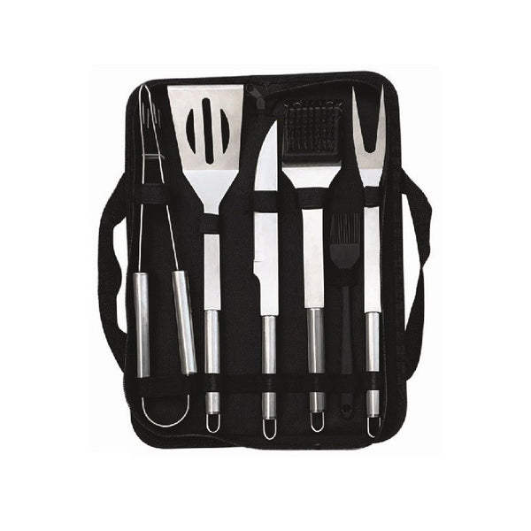 Set ustensile din inox, pentru gratar, 6 piese, Grunberg