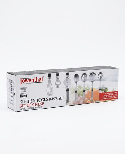 Set 9 ustensile de bucatarie din otel inoxidabil, premium, Alpina