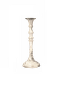 Sfesnic decorativ din metal, finisaj marmura, 24 cm, Kolony