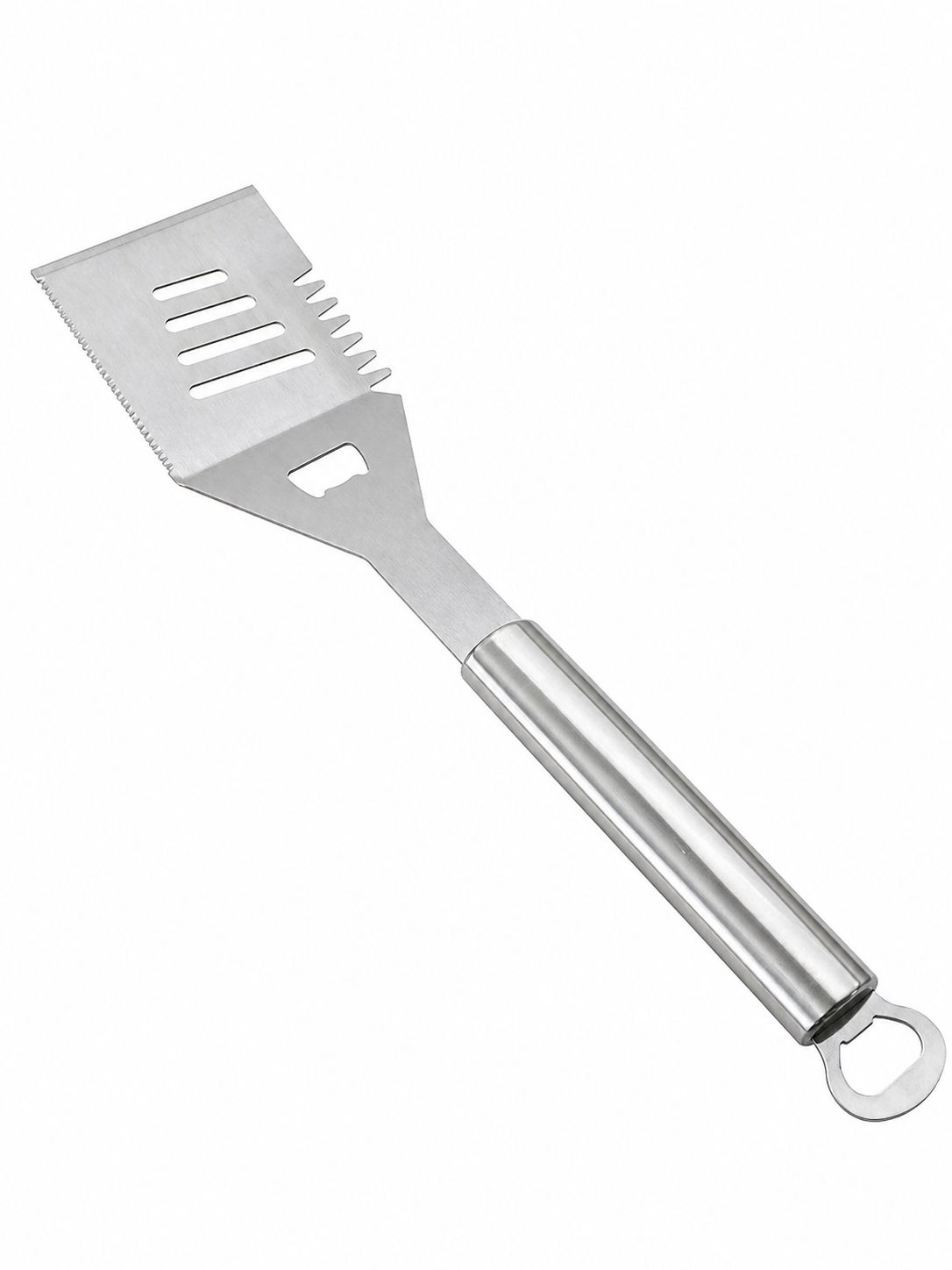 Spatulă profesionala din inox 45 cm, cu deschizător de sticle, Pit Master