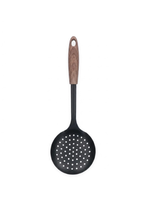 Spumieră  oțel inoxidabil și nylon 33 cm, mâner cu aspect de lemn, Alpina