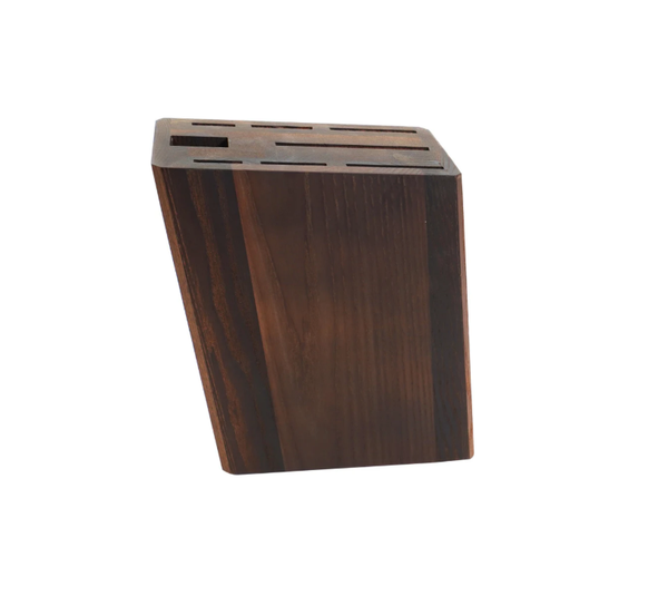 Suport din lemn natural pentru cutite, 17x9x22 cm, Cook & Co