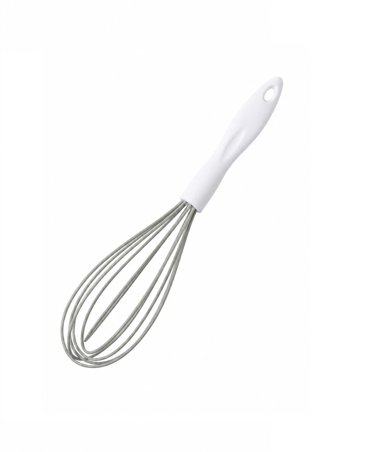 Tel de bucatarie din silicon alb cu maner ergonomic, 25 cm – rezistent la caldura si antiaderent