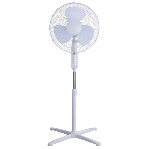 Set 2 buc Ventilator cu picior, 40 cm, 3 trepte de viteza, 40W Victronic SF1627 (alb, negru)