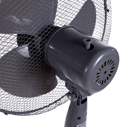 Ventilator cu picior, 40 cm, 3 trepte de viteza, 45 W, Victronic SF1633G (alb, gri)