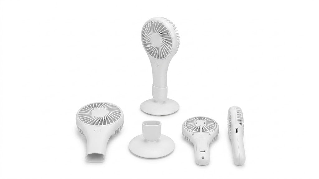 Ventilator portabil cu 3 viteze, baterii si cablu C, Lifetime Air