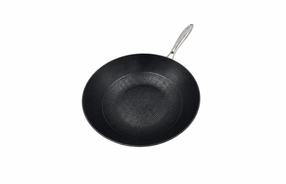 Wok din fonta usoara tip fagure, 28 cm