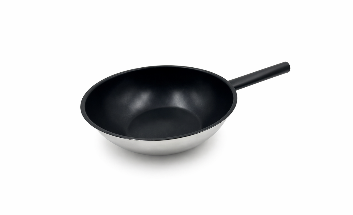Wok din otel inoxidabil, 28 cm, Fontignac