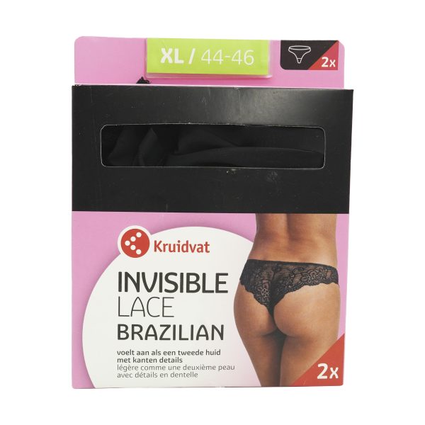 XL-SET 2 CHILOTI DANTELA LACE INVISIBLE BRAZILIAN KRUIDVAT - imagine 6