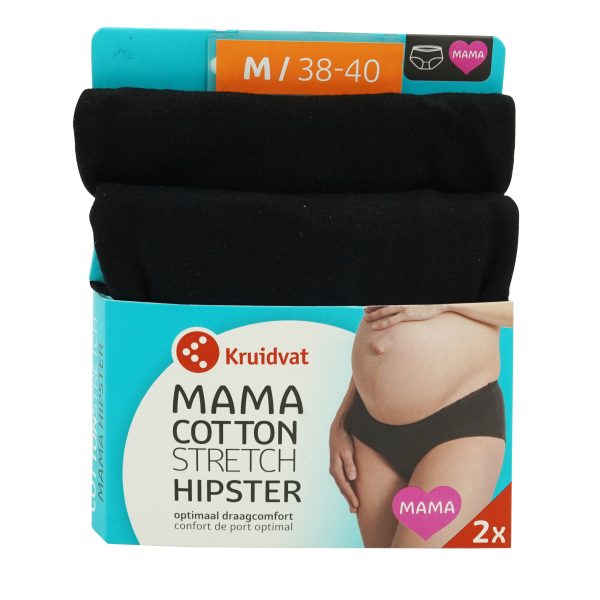 M-SET 2 CHILOTI GRAVIDA MAMA COTON STRECH HIPSTER KRUIDVAT - imagine 6