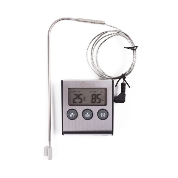 Termometru profesional cu timer si alarma, Benson, digital, magnetic, cablu 100 cm rezistent la caldura