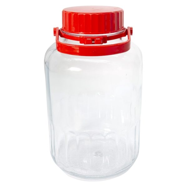 Borcan cu capac si maner, Pasabahce, 8 L, 64362